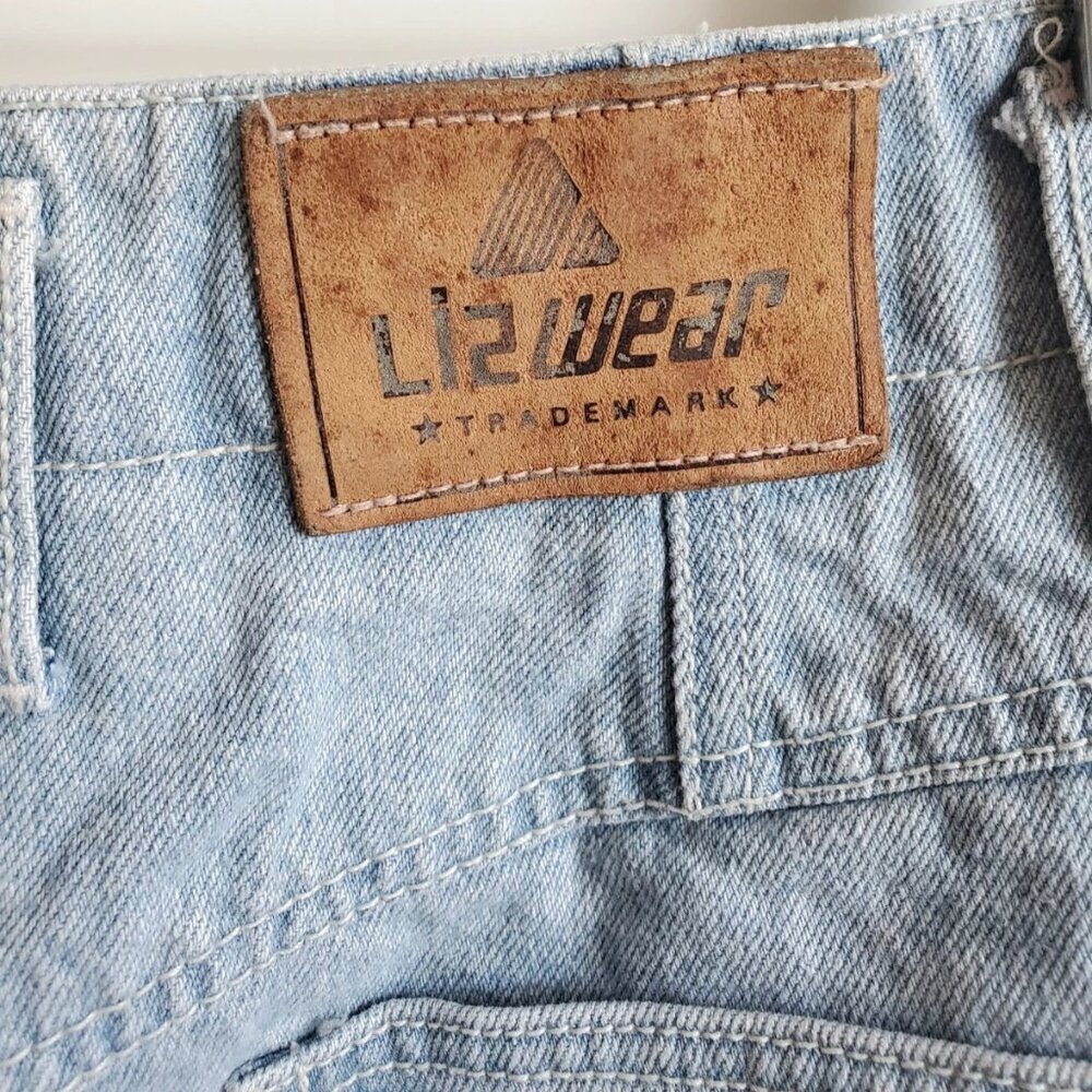 LIZ WEAR DENIM SKIRT Size 10 POCKETS ZIPPER GREAT CONDITION